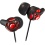 Jvc HAFX40R High Quality In-Ear Headphones, Red