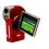 Isonic Snapbox DV51RD Camcorder with 5 Megapixel CMOS and 2 GIG SD CARD (Red)