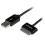 Startech Black Apple 30-pin Dock Connector to USB Cable for Apple iPad/iPhone/iPod with Stepped Connector, 1m