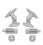 Vantage Point Universal Satellite Speaker Mounts (White)