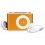 1GB Shuffle Style Digital MP3 Player ~ Orange