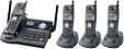 Panasonic KX-TG5634S 5.8GHz Cordless Phone with 4 Handsets and Answering Machine - Silver