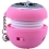 August MS310P MP3 Portable Mini Speaker with LED Flashing Light and Built-In Rechargeable Batteries Compatible with Handsets and Laptops - Pink
