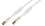 Vivanco Absorber TV/RD aerial cable 3m - Cable coaxial (Oro) Color blanco