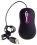 Neon Software Optical Mouse USB2.0 Dual-button with scrool-wheel Compact size Black/Pink