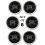 Yamaha In-Ceiling 3-Way 120 watts Natural Sound Custom Easy-to-install Speakers (Set of 6) with Dual Tweeters &amp; 8&quot; Woofer for 1 Large Room or Several