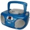 Groov-e GV-PS713 Boombox Portable CD Player with Radio blue