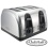 Princess Classic 4-Slice Toaster Silver