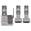 AT&amp;T CL81301 DECT 6.0 Cordless Phone, Silver/Grey, 3 Handsets