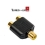 2x RCA Phono Female 1x RCA Phono Female Splitter / Adaptor / Gold plated - cheapest on Amazon and UK - next day dispatch