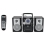 Naxa NPB-425 Portable MP3/CD Player with AM/FM Stereo Radio Cassette Player/Recorder, Twin Detachabl