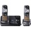 Panasonic KX-TG9322T 2-Line DECT 6.0 Cordless Phone, Metallic Black, 2 Handsets