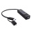 Satechi 4 Port Portable USB 3.0 Hub for Ultra Book, MacBook Air, Windows 8 Tablet PC (4USB Black)