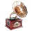 Pyle-Home PTCDS3UIP Classical Trumpet Horn Turntable with AM/FM Radio CD/Cassette/USB &amp; Direct to USB Recording