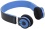 Hi-Fun Hi-Edo Cuffie Bluetooth con Tasti di Comando Integrati, Nero/Blu