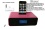 Ottavo OT3040PS Docking Station for iPhone 5S, 5C, 5, 4, 4S, 3G, 3GS, iPod & iPod Touch with Dual Alarm, Radio, Clock and Remote Control (Pink Color)