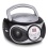 Trevi CD512 Portable Stereo System with Built in AM/FM Radio, CD Player with Headphone Socket and Aux Input for MP3 Playback (Fuscia)