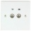 Maxview Diplex Twin Socket RF Coaxial Faceplate