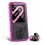 Energy Sistem Energy MP4 Slim 3 Pink Glow 4GB - Reproductor MP3 (MP4, Azar, Repetir, Negro, Rosa, Digital, Flash-media, 4 GB)