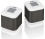 JVC SP-AT3-W Portable Bluetooth Wireless Speakers - Set of 2, White