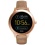 Fossil Q FTW6005 Women&#039;s Venture Leather Strap Touchscreen Smartwatch, Nude/Black