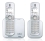 Philips - CD5602S/38 - T&eacute;l&eacute;phone sans fil - STN + 1 combin&eacute;(s) suppl&eacute;mentaire(s) - Blanc