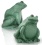 OSD Audio FS525 Outdoor Garden Decorative Frog Speaker, Pair (Green with Bronze Patina)