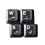 HQRP Adesivi laminati trasparenti d&#039;arabo per tastiera con lettere bianche per il computer portatile netbook / PC / desktop / notebook