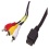 1.5m Sony Playstation to RCA/Phono Cable ~ High Quality ~ Triple RCA ~ Audio ~ Video ~ AV ~ Red/White/Yellow ~ PS1 ~ PS2