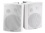 Monoprice 107496 8-Ohm Active Wall Mount Speakers, White (Pair)