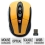 GEAR HEAD MPT3400YLW Yellow&amp;Black 5 Buttons Tilt Wheel 2.4 GHz Wireless Optical Mouse