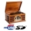 Wooden Retro Turntable 3 Speed Record Player AM/FM Radio CD, w/ USB &amp; SD Interface for MP3 Playback - (Beech)
