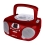 Groov-e GVPS713RD Boombox Portable CD Player with Radio - Red