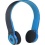 Hi-Fun Hi-Edo Cuffie Bluetooth con Tasti di Comando Integrati, Nero/Blu