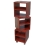 SWIVEL - Revolving Cube CD Media Storage Shelves - Mahogany