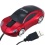 Daffodil WMS207R Mouse ottico USB a forma di auto con luci frontali e posteriori a LED. Plug and Play con rotella di scorrimento - Porsche Rossa.