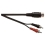 5 Pin din Male Plug to 2 x RCA Phono Plugs Screened Cable 1.2m