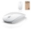 tedim® - kleine Wireless kabellos Funk Maus mit USB Empfänger Farbe: Weiss für apple Mac