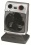 Optimus - Portable Oscillating Fan Heater - Silver/Black 91578848M &sect; 91578848M