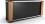 MDA Designs Sirius 850 Remote Friendly Beam Thru Glass Door Walnut / Oak Changable Panels High Gloss Piano Black with Brushed Aluminium Trim 26&quot;-40&quot; L