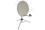 Netgadgets 65cm Portable White Satellite Dish Kit with Tripod for Caravan/Camping. Ideal for use with your own Sky or Freesat box.