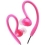 Jvc HAEBX85P Inner Ear Sports Clip Headphone, Pink