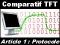 Comparatif &eacute;crans TFT : protocole de