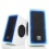 Accessory Power GOgroove O2i USB Multimedia Computer Speakers with Blue LED Lights &amp; Dual Drivers - Works with Apple , ASUS , HP &amp; More Desktop &amp; Lapt