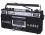 QFX AM/FM/SW1-SW2 4 Band Radio and Cassette to MP3 Converter, Black