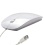USB MOUSE SCROLL OPTICAL MOUSE SLIM MICE GLOSSY FOR PC LAPTOP COMPUTER WHITE