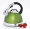 Creative Home 77034 Camille Stainless Steel Whistling Tea Kettle, 3-Quart, Opaque Blue