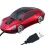 Daffodil WMS207R Mouse ottico USB a forma di auto con luci frontali e posteriori a LED. Plug and Play con rotella di scorrimento - Porsche Rossa.