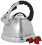 Creative Home 77034 Camille Stainless Steel Whistling Tea Kettle, 3-Quart, Opaque Blue