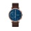 Skagen Skagen Hagen Connected Blue Dial Leather Strap Smart Watch